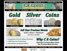 Tablet Screenshot of crcoins.com